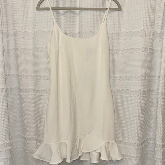 Hello Molly Dresses & Skirts - Hello Molly White Ruffle Mini Dress